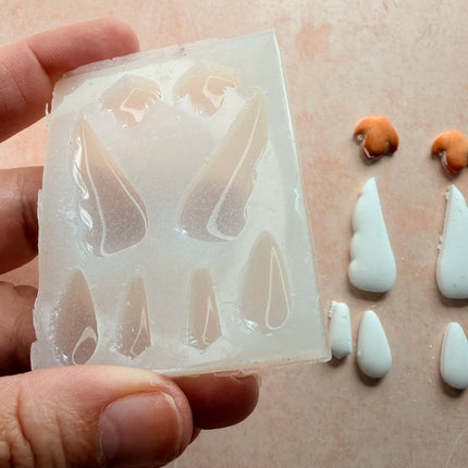 Hummingbird Wings Silicone mold for UV resin liquid polymer clay