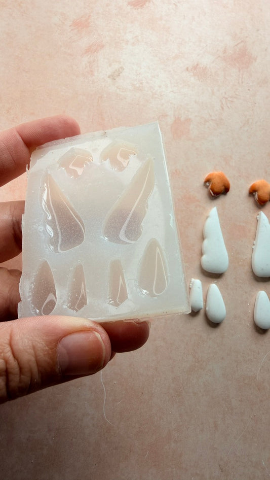 Hummingbird Wings Silicone mold for UV resin liquid polymer clay