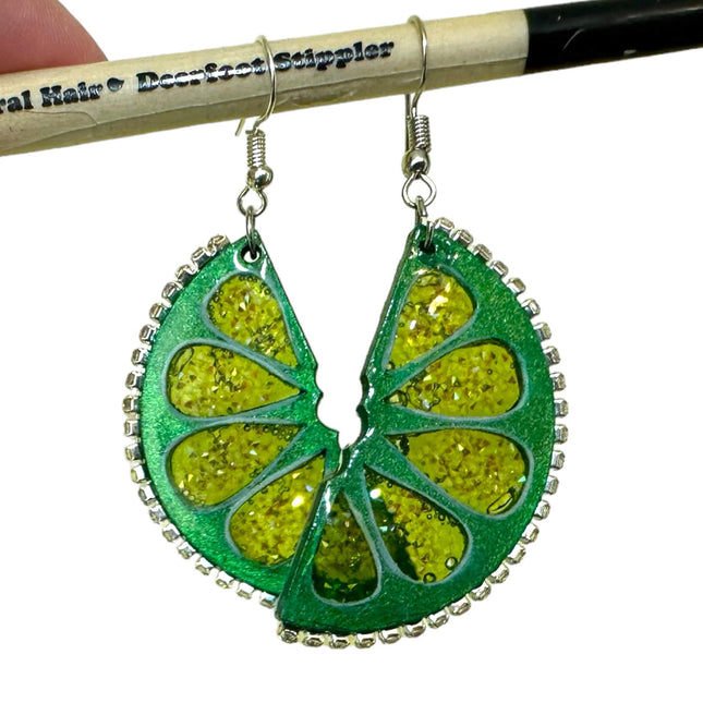 Citrus Slices 4 pairs Earring Components mix and match - Create Along 