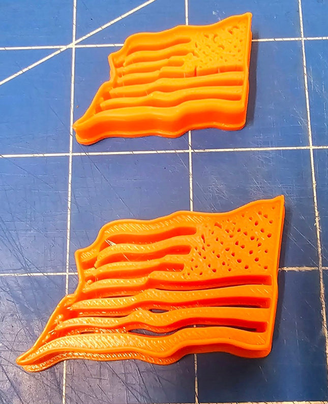 Waving American Flag polymer clay imprint cutter for earrings brooches decor - Create Along 