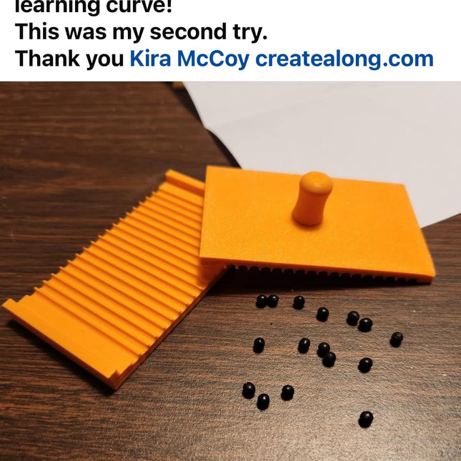 The BALLER polymer clay tiny petal bead ball making tool - Create Along 