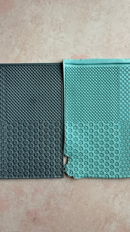 Mini Netting Polymer Clay Rubber Texture Stamp - Create Along 