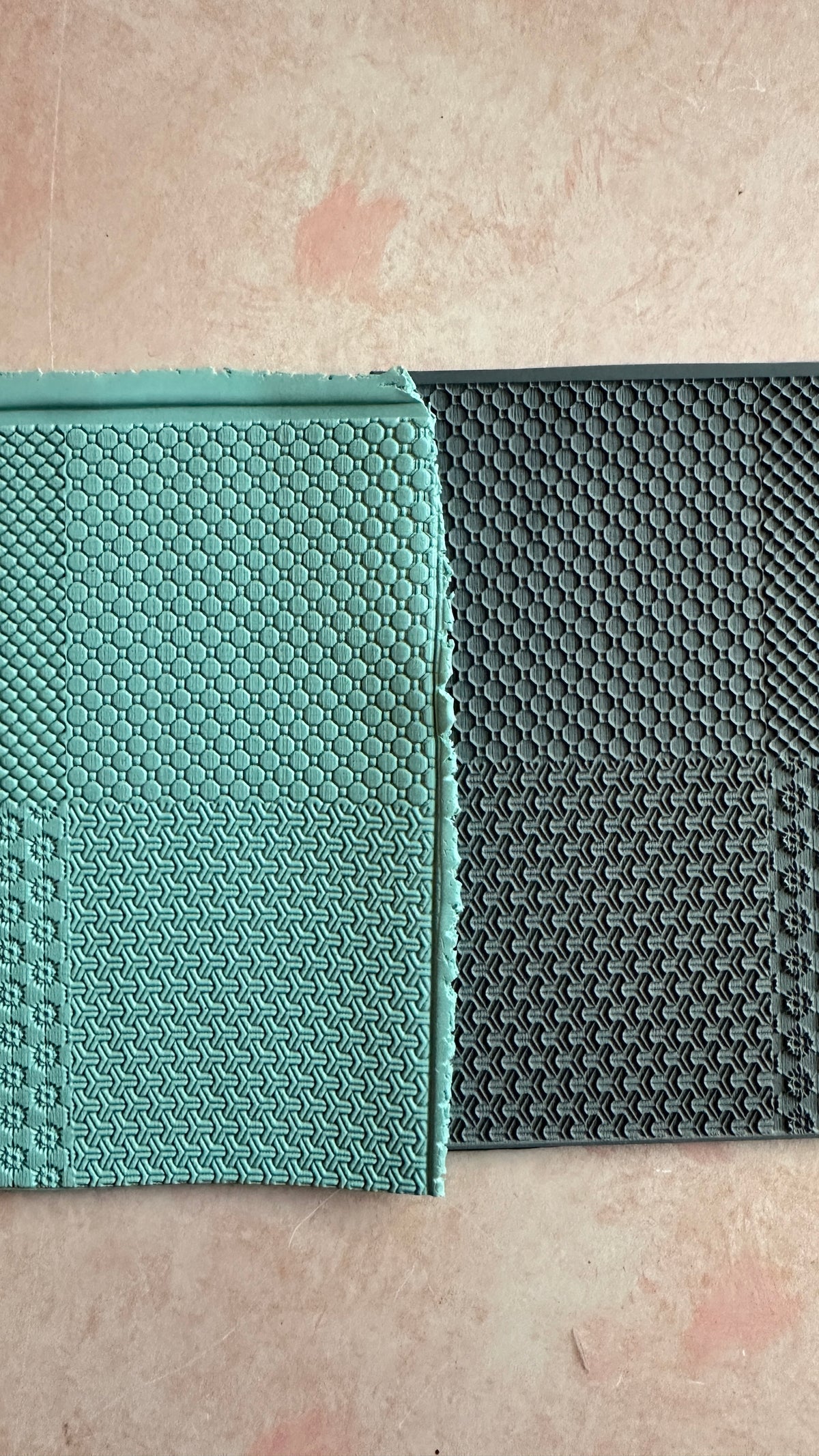 Mini Netting Polymer Clay Rubber Texture Stamp - Create Along 