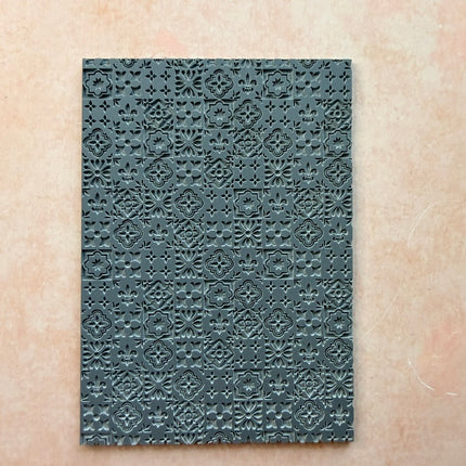 Tiled Rubber Clay stamp texture Mediterranean tiles boho BF