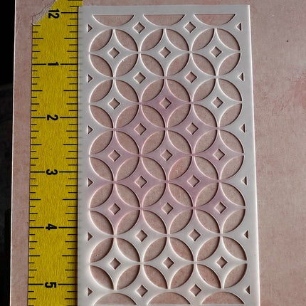 Illuminate polymer clay crafting mylar stencil texture sheet - Create Along 