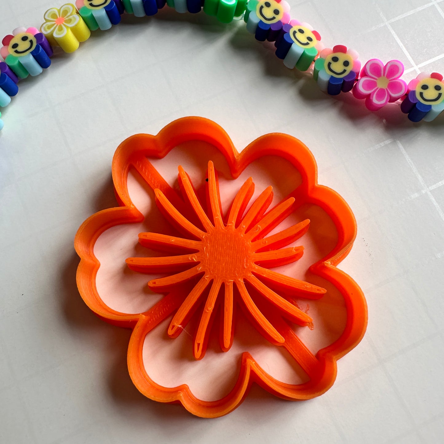 Blossom Impression Cutter | 2” Whimsical Flower Polymer Clay Cutter Brooches & Statement Jewelry