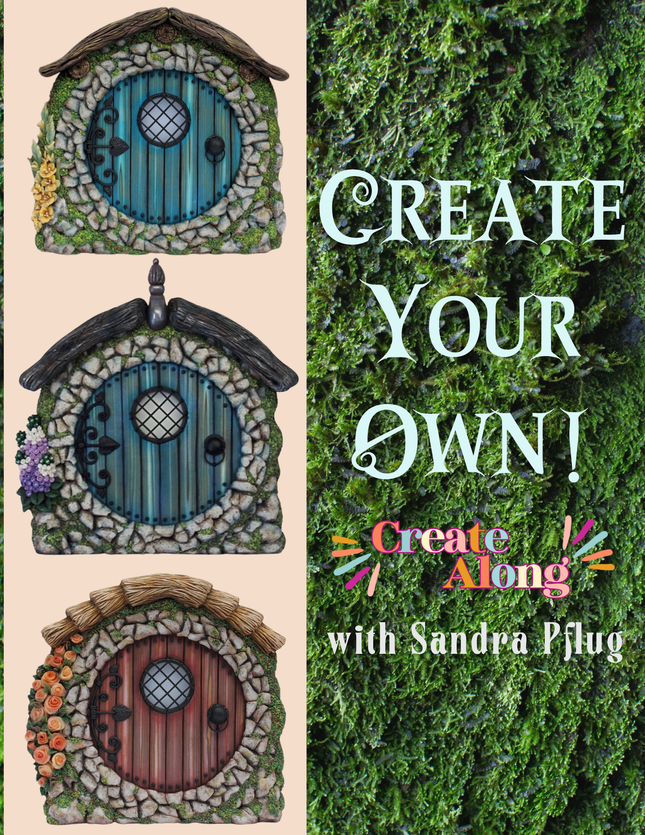 Clay Hobbit Style Fairy Door Online Workshop with Sandra Pflug - Create Along 
