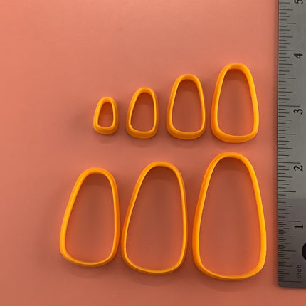 Abundant Drop basics polymer clay cutter set of 7 collar earrings - Create Along 