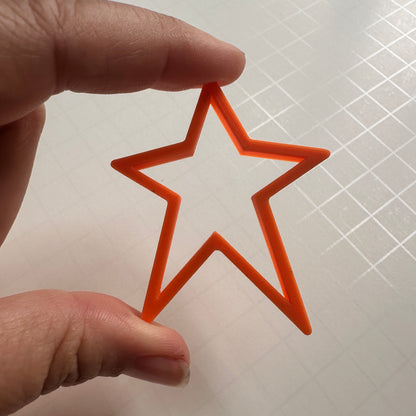 Superstar Retro Star Cutter | 80s Rockstar-Inspired Polymer Clay Cutter Earrings Keychains & Pendants - Create Along 