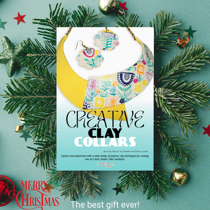 DIGITAL Creative Clay Collars polymer tutorial necklace jewelry making book - Create Along 