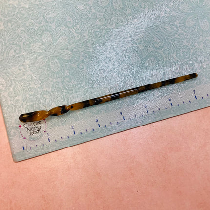 Hair Stick to make bun cover and slide barrettes - Create Along 