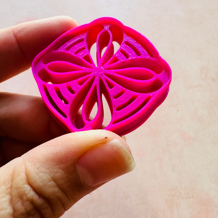 Striped clay earring pendant cutter - Create Along 