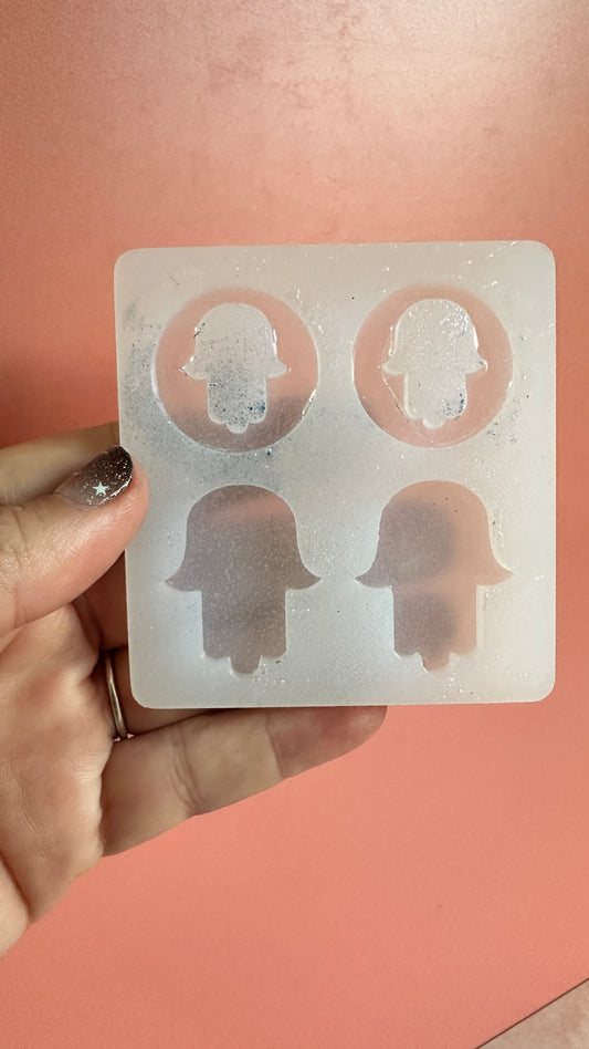 Hamsa Hand of Fatima Blessings Silicone mold - Create Along 