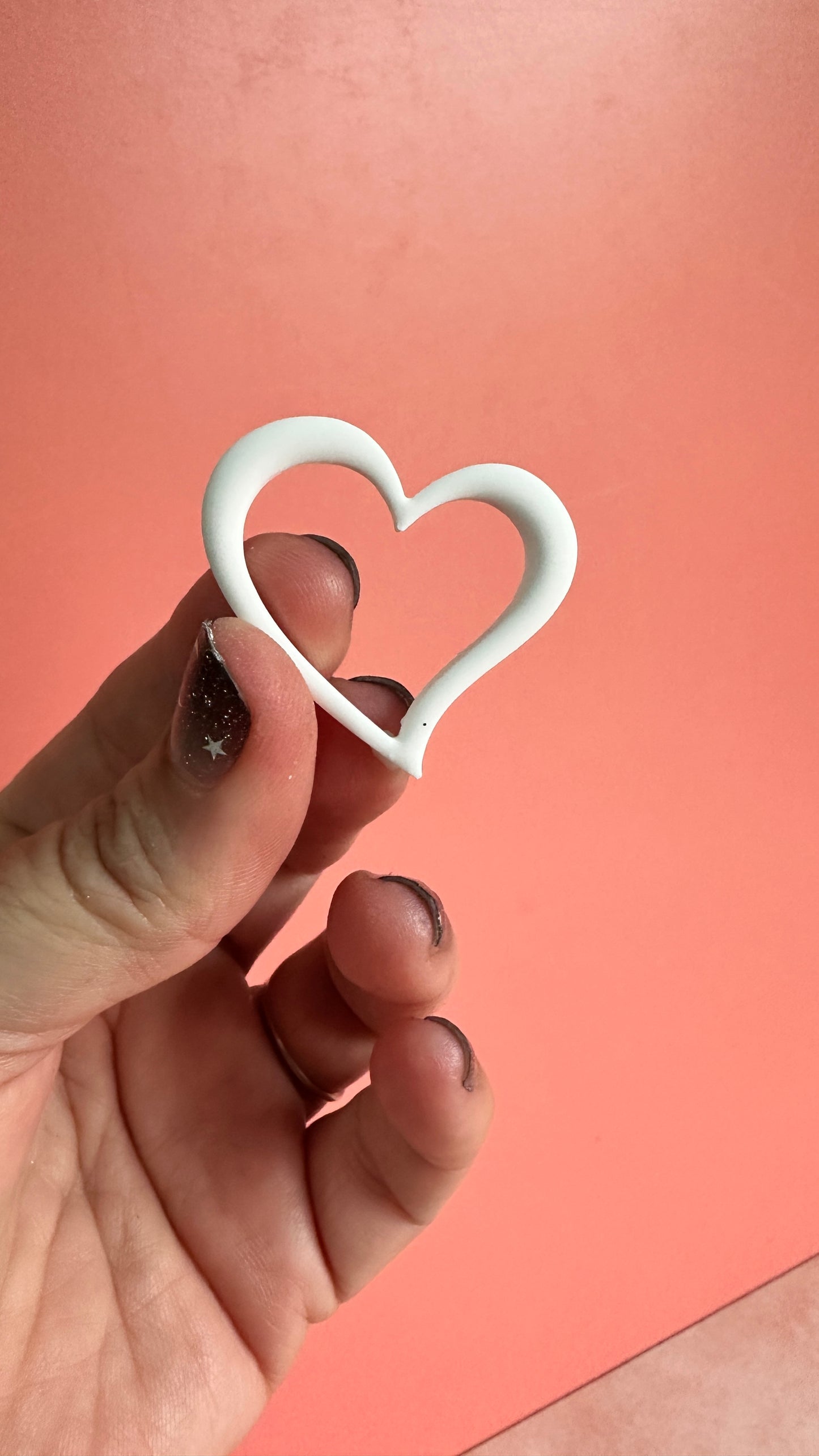 Open Heart Link Earrings Silicone mold Valentine - Create Along 