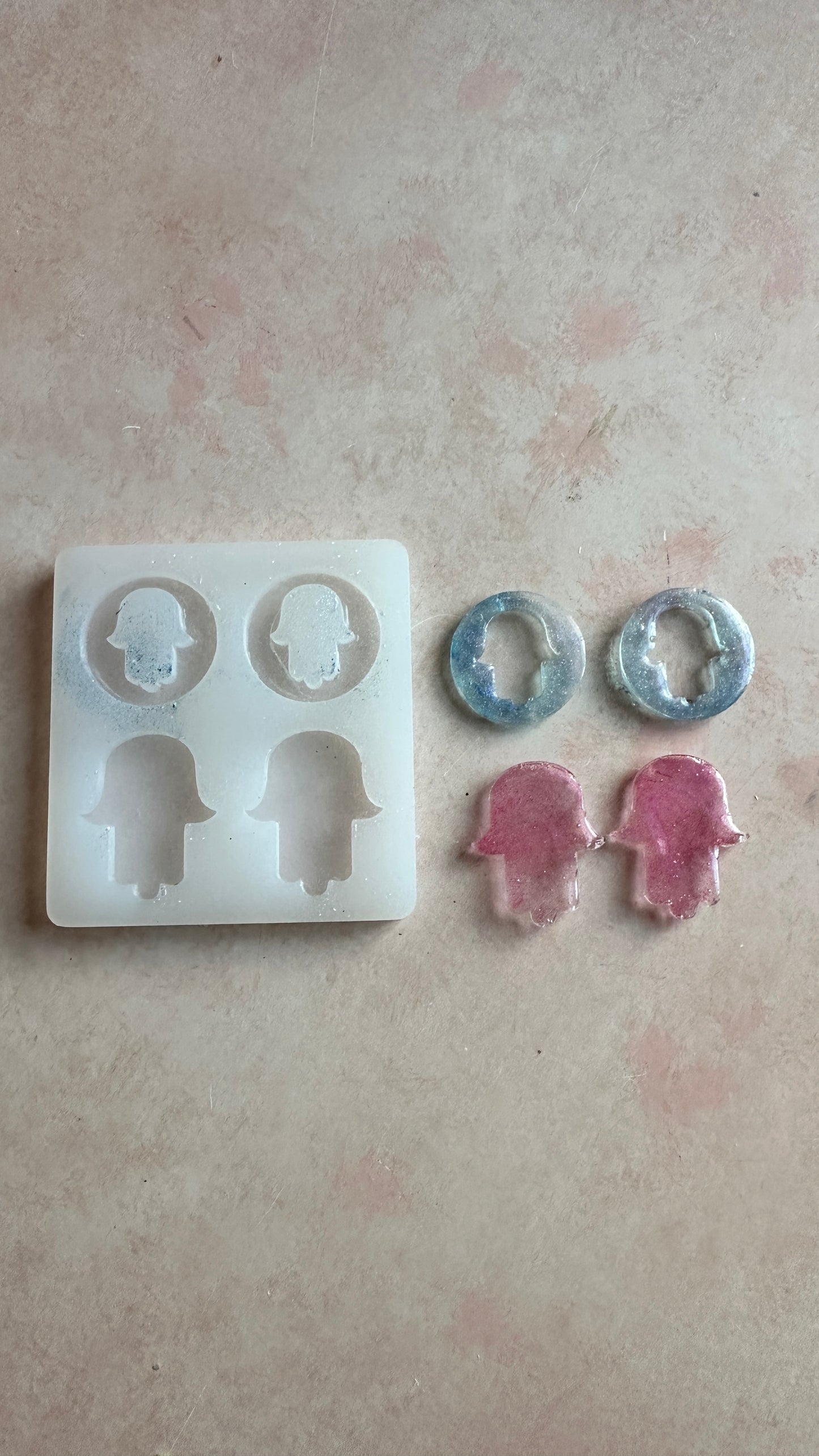 Hamsa Hand of Fatima Blessings Silicone mold - Create Along 