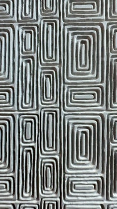Polymer Clay Rubber Stamp Mod Rectangle Boho geometric pattern - Create Along 
