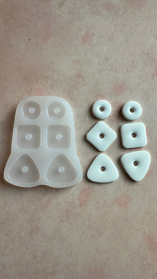 Soft Basic Shapes Boho Earrings Silicone mold - Create Along 