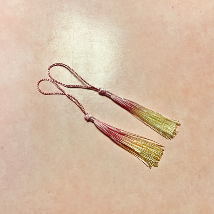 Bookmark or earring boho tassels set of 2 - Create Along 