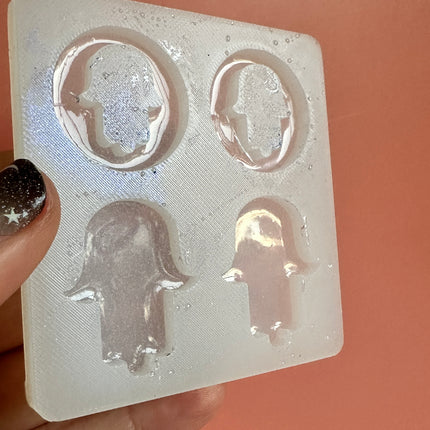 Hamsa Hand of Fatima Blessings Silicone mold - Create Along 