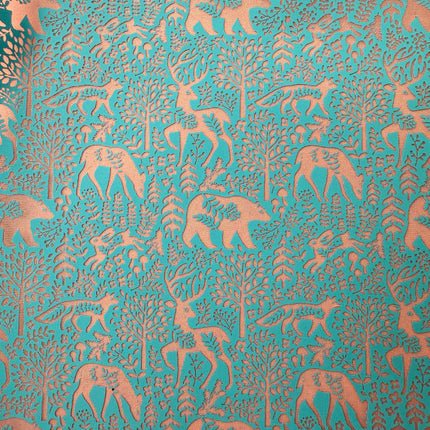 Peaceful Woodlands polymer clay silkscreens stencil bear fox deer rabbit - Create Along 