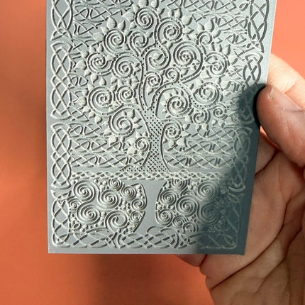 Celtic Knots Tree of Life Rubber stamp texture sheet