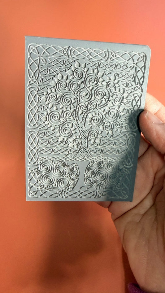 Celtic Knots Tree of Life Rubber stamp texture sheet