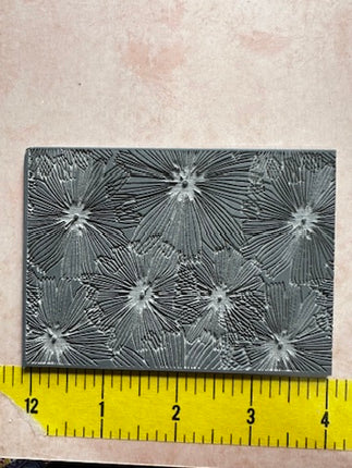 Wishing Flower Polymer Clay Rubber Stamp Texture Sheet Mat - Create Along 