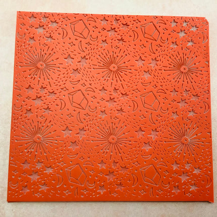 Esoteric Starshine Rubber Stamp Texture Sheet Mat for polymer clay metal clay mixed media art - Create Along 