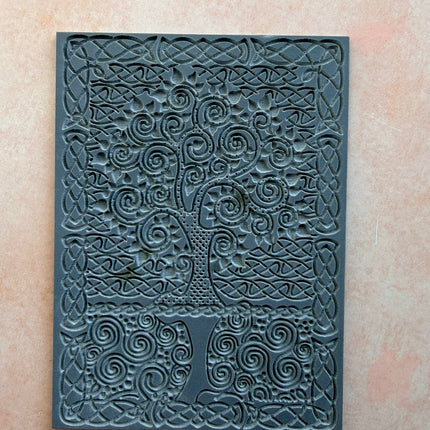 Celtic Knots Tree of Life Rubber stamp texture sheet