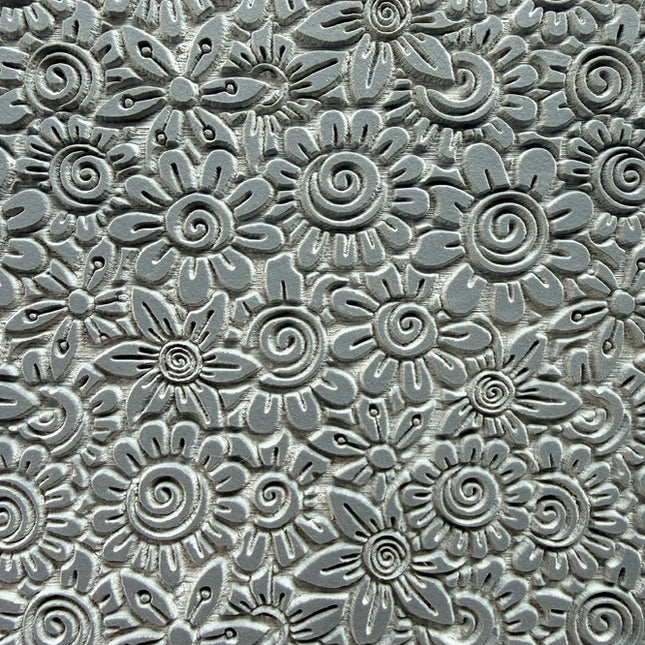 Flower Riot Texture Mat polymer clay rubber Stamp