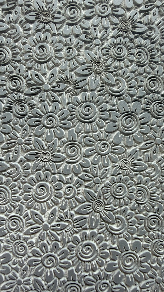 Flower Riot Texture Mat polymer clay rubber Stamp