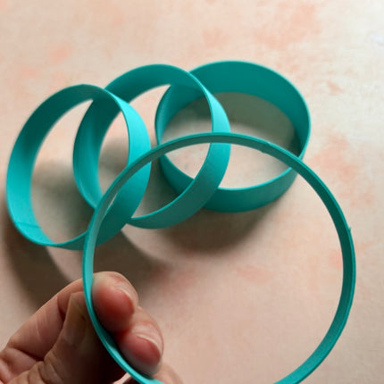 75mm Bakeable Bangle Bracelet Blank Components - set of 3