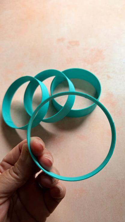 75mm Bakeable Bangle Bracelet Blank Components - set of 3