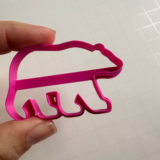 Walking Bear Cutter | 2” Polymer Clay Animal Cutter for Keychains & Pendants - Create Along 