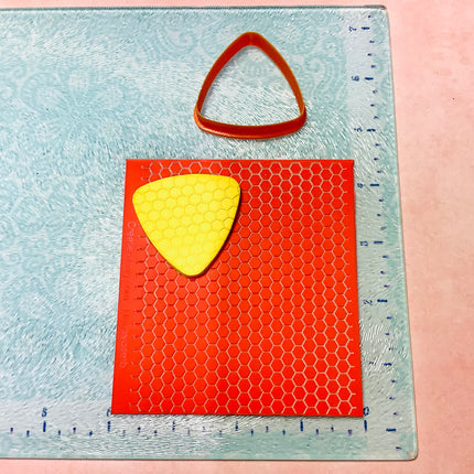 Honeycomb Rubber Stamp Texture Sheet Mat for polymer clay metal clay mixed media art - Create Along 