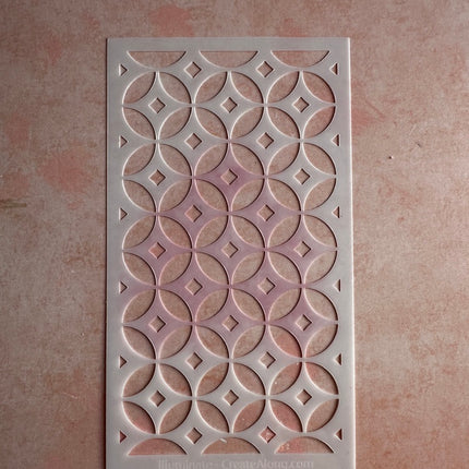 Illuminate polymer clay crafting mylar stencil texture sheet - Create Along 