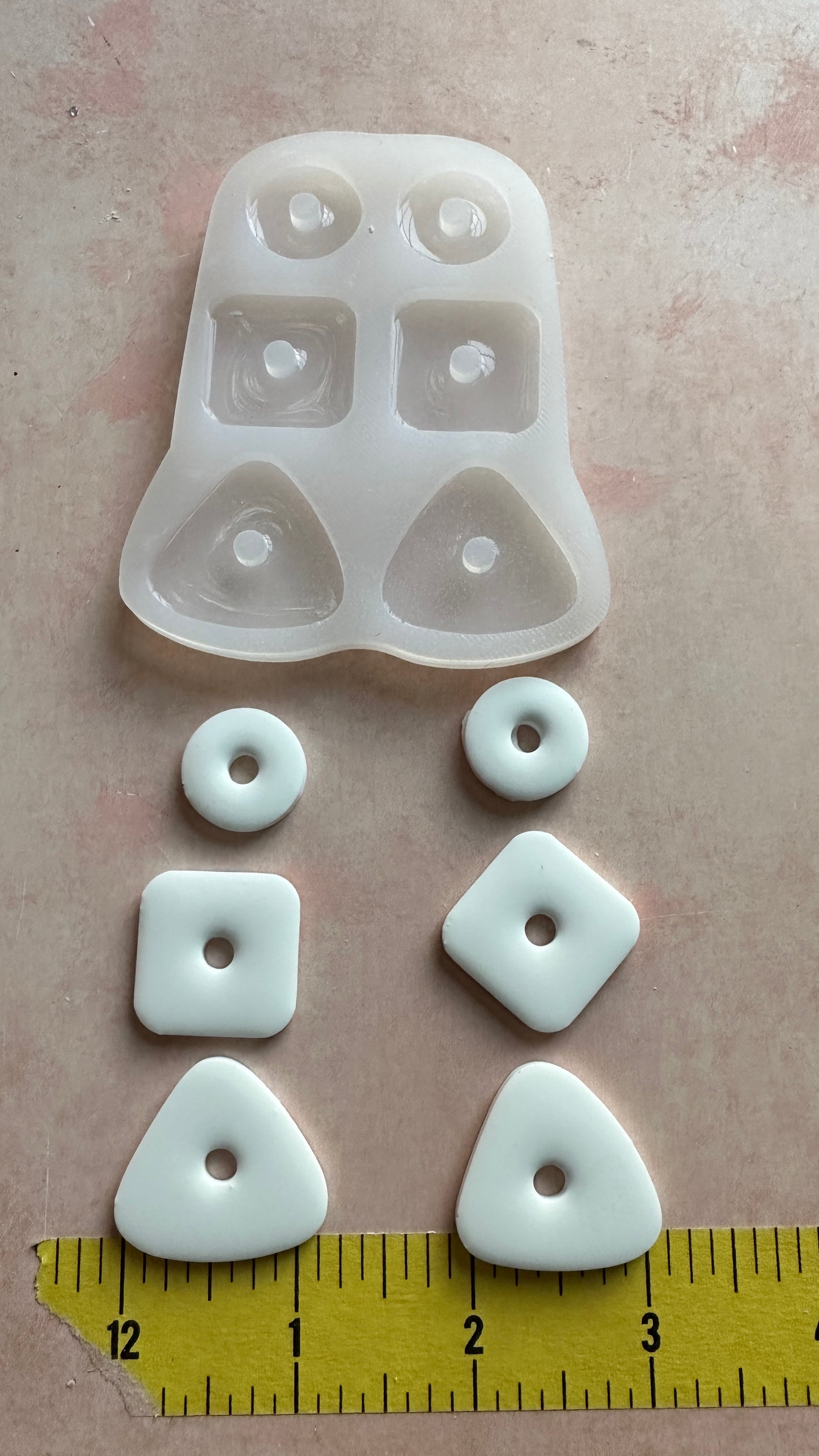 Soft Basic Shapes Boho Earrings Silicone mold - Create Along 