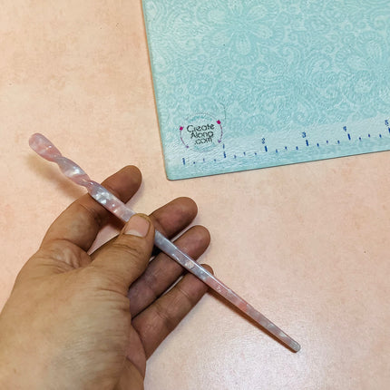 Hair Stick to make bun cover and slide barrettes - Create Along 