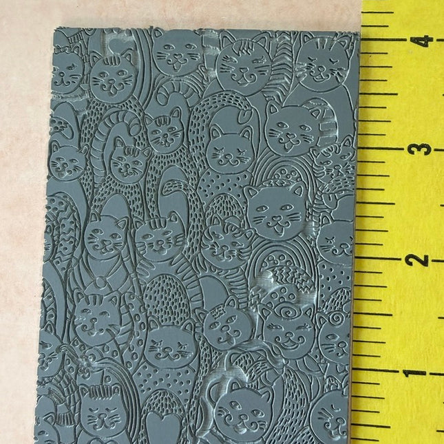 Kitty Cats Rubber stamp texture sheet