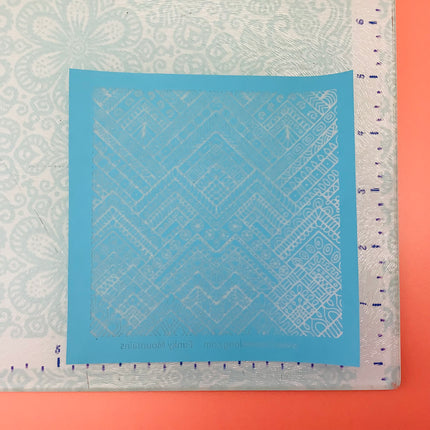 Funky Mountain Silkscreen for Polymer Clay and Mixed Media - Create Along 