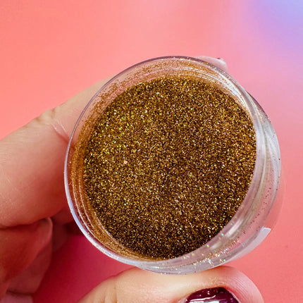 Violet Fire Ultrafine UF gold holographic Glitter 20 grams in Jar - Create Along 