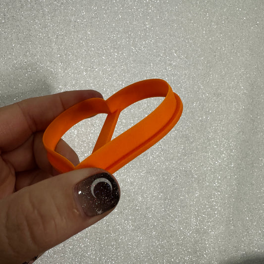 Large 2 1/2 inch heart polymer clay cutter valentine - Create Along 