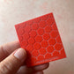 Honey Comb OUTIE rubber stamp deco element small stamps for polymer clay and crafts