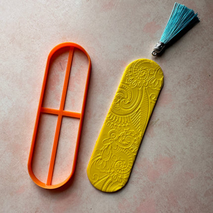 Clay bookmark Cutter Rectangle | polymer clay bookmark cutter - Create Along 