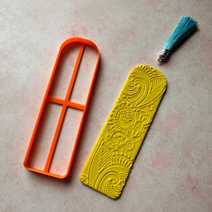 Clay bookmark Cutter Rectangle | polymer clay bookmark cutter - Create Along 