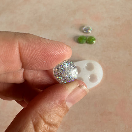 Stud & Dot Silicone Mold – Choose 20mm, 15mm, 12mm, 10mm - Create Along 