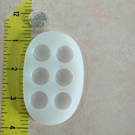 Stud & Dot Silicone Mold – Choose 20mm, 15mm, 12mm, 10mm - Create Along 