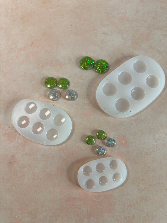 Stud & Dot Silicone Mold – Choose 20mm, 15mm, or 12mm