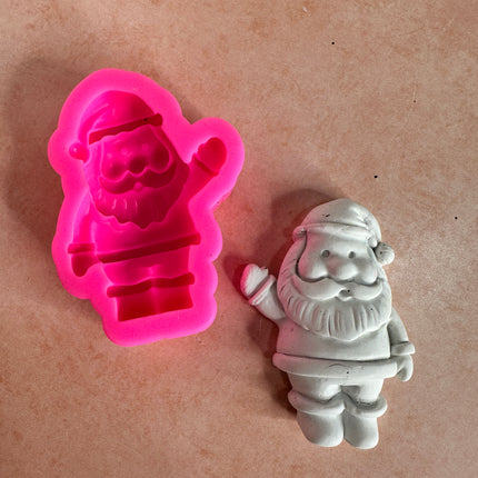 Santa Claus clay mold Christmas Winter crafting - Create Along 