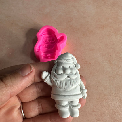 Santa Claus clay mold Christmas Winter crafting - Create Along 